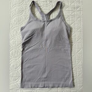 Lululemon Ebb to Street Tank Light Gray